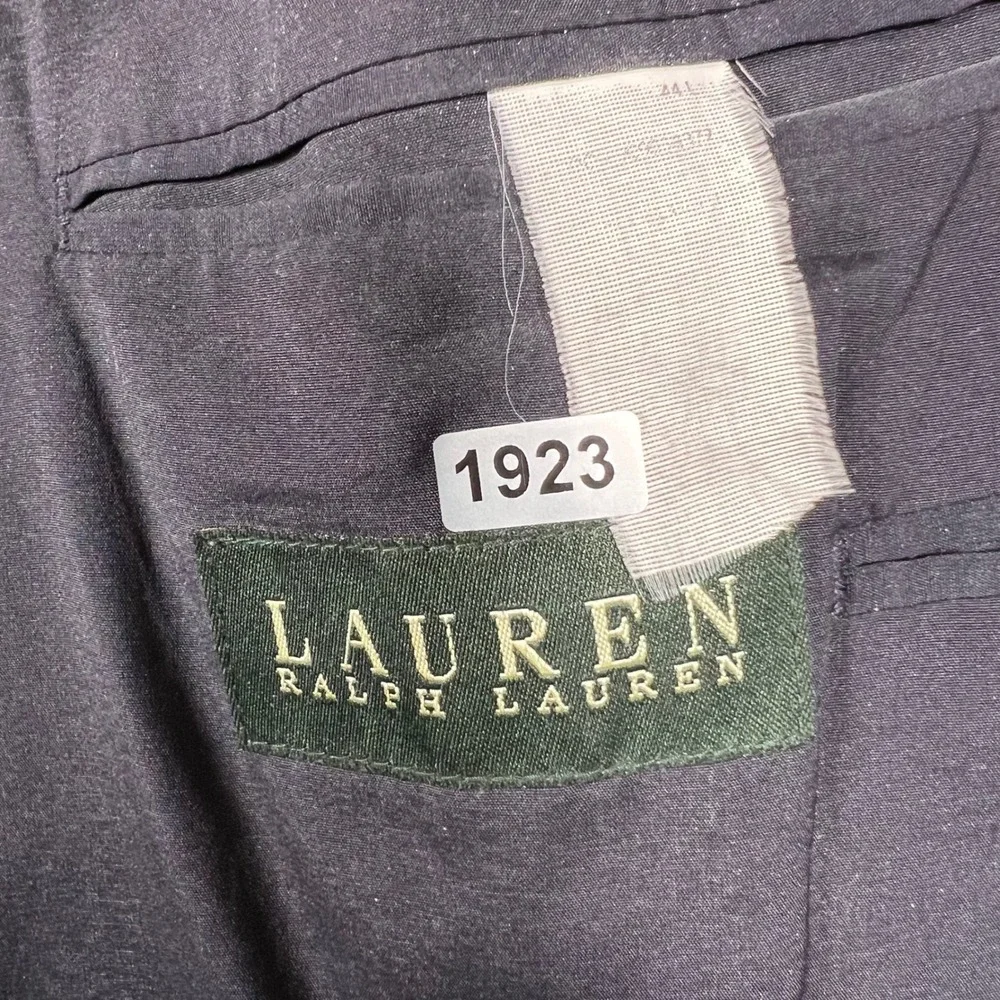 Lauren Ralph Lauren Mens Navy Blue Two Button‎ Blazer Gold Buttons 44L